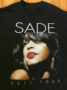 Vintage SADE 2011 Concert Tour T-Shirt, All Colors, Gift for Women Men, Made In USA, US Size S-6XL, 100% cotton, Classic Fit, Unisex T-Shirt
