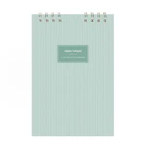 Admin Night Top Spiral Notepad - Pinstripe