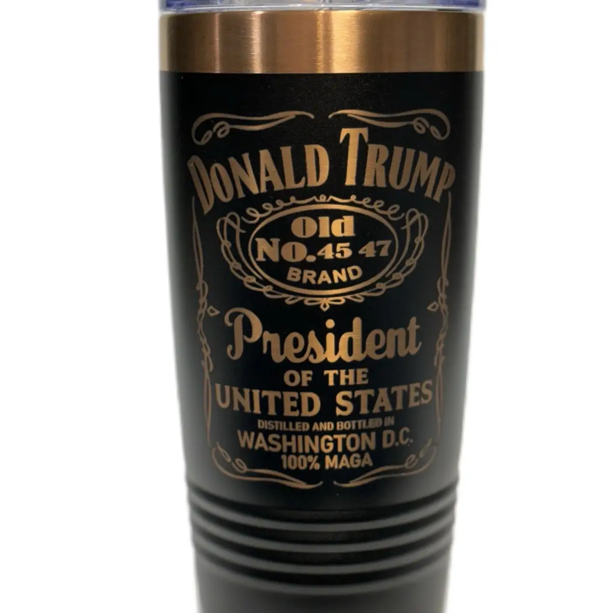 President Trump 20oz Tumbler - Laser Engraved Travel Mug / Tumbler with Lid Drin...