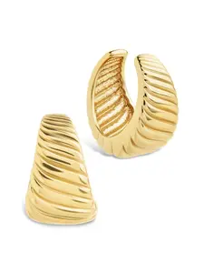 Sterling Forever Beth Twisted Croissant Ear Cuff - Original Design for Ear Protection