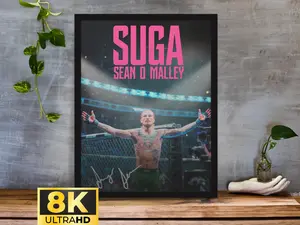 Sean O Malley, POSTER UNFRAMED , Suga, UFC POSTER UNFRAMED , American POSTER UNFRAMED , POSTER UNFRAMED  Ideas, Motivational POSTER UNFRAMED s, UFC Fighter POSTER UNFRAMED , Wall Decor, MMA POSTER UNFRAMED