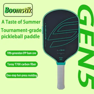 Boomstik Carbon Fiber Pickleball Paddle Set, 16mm Thick Hot Molding, High Friction High Spin, Durable, Ideal for Competitive Players
