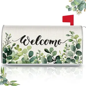 Mailbox Covers Magnetic Welcome Letter Box Wrap Standard Size 21x18 Inch Decoration for Outdoor Garden Yard