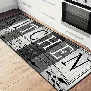 1pc Rectangular Runner Rug, Washable Machine-Friendly Hallway Mat, Lightweight Corridor Rug, Kitchen Runner, Kitchen Carpet, New Year Home Decor Doormat, Dining Room Carpet Mat, Rectangular Runner Rug, Washable Machine-Friendly Hallway Carpet