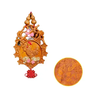 Authentic peach wood peach blossom sword - portable, suitable as a pendant for the master bedroom, a household ornament for harmony, for cutting off relationships, and as a bedside ornament or car ornament.