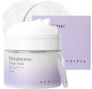 Metabiome Korean Toner Pads for Clear face Skin Care Soothing exfoliating Cotton Tea Tree Toning pad Sheet mask Blemish brightening Dry Facial Vitamin c Collagen