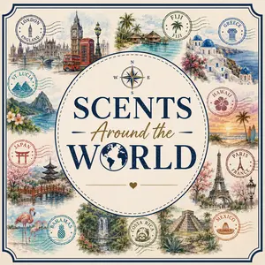 Aroma Dots Scents Around the World Box - 10 Highly Scented 1oz Wax Melt Pouches | Global Travel-Inspired Fragrances | 10oz Total - Home Fragrances - Air Fresheners - Gels & Blocks - Wax Melts