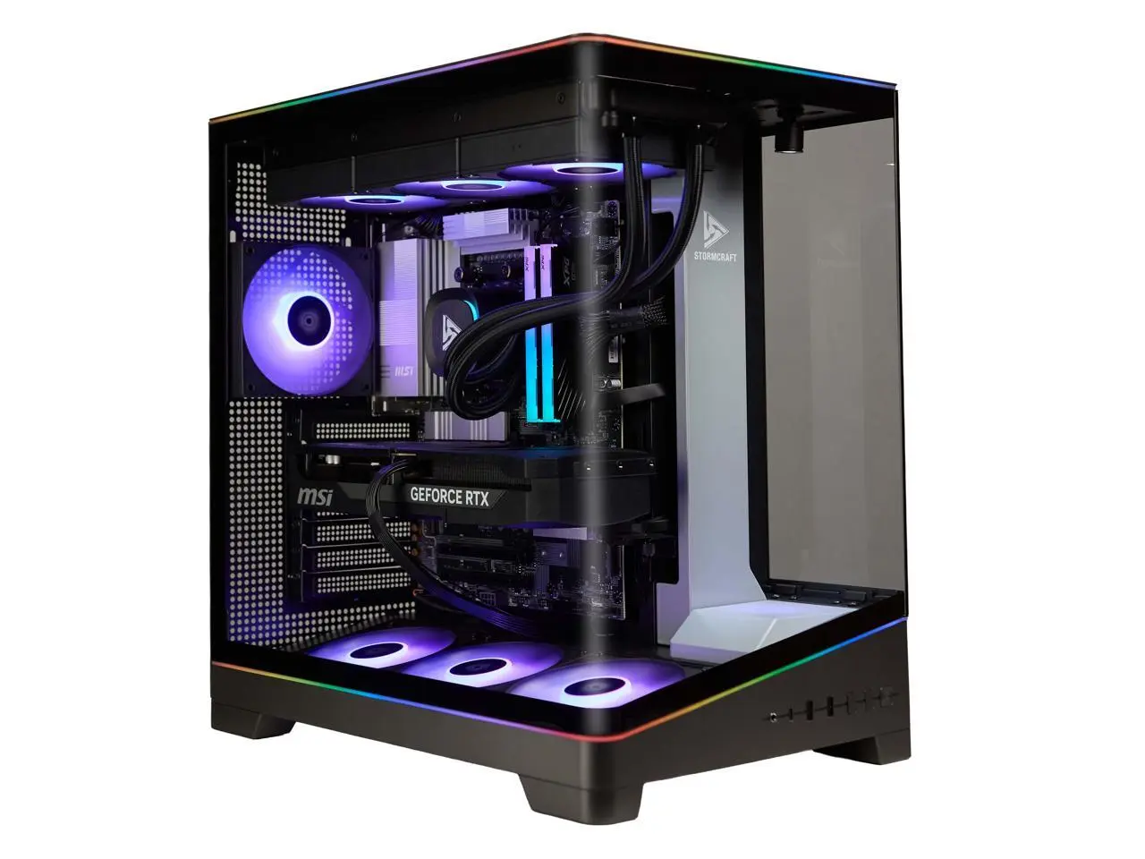STORMCRAFT VALKYRIE VA780XDCB Gaming PC, Radeon RX 9070 XT - AMD Ryzen 7 7800X3D - 32GB DDR5 - 1TB SSD - Windows 11 - VA780XDCB-97BN1