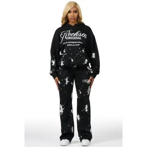 Cresensia Black Relaxed Fit Track Set