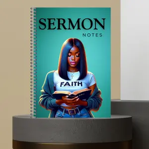 53. [Made to Order] 2026 Sermon Notes with Main Points, Key Verse Hard Cover Notebook