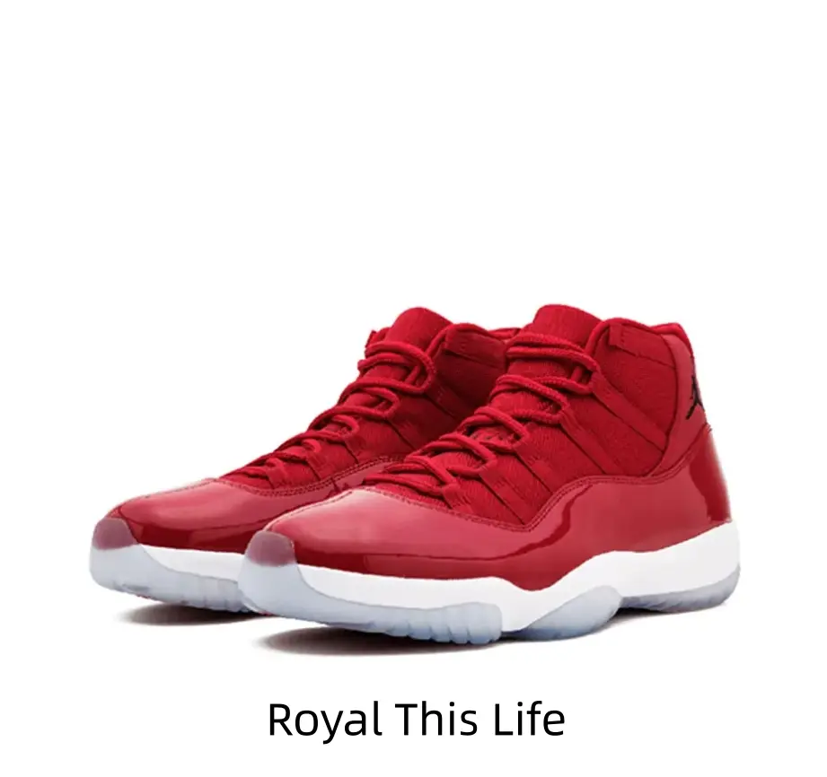 Bold All-Red Patent Leather High-Top Sneaker with Metallic Gold Accents & Icy Translucent Outsole – Designed for Championship Energy & Streetwear Statement