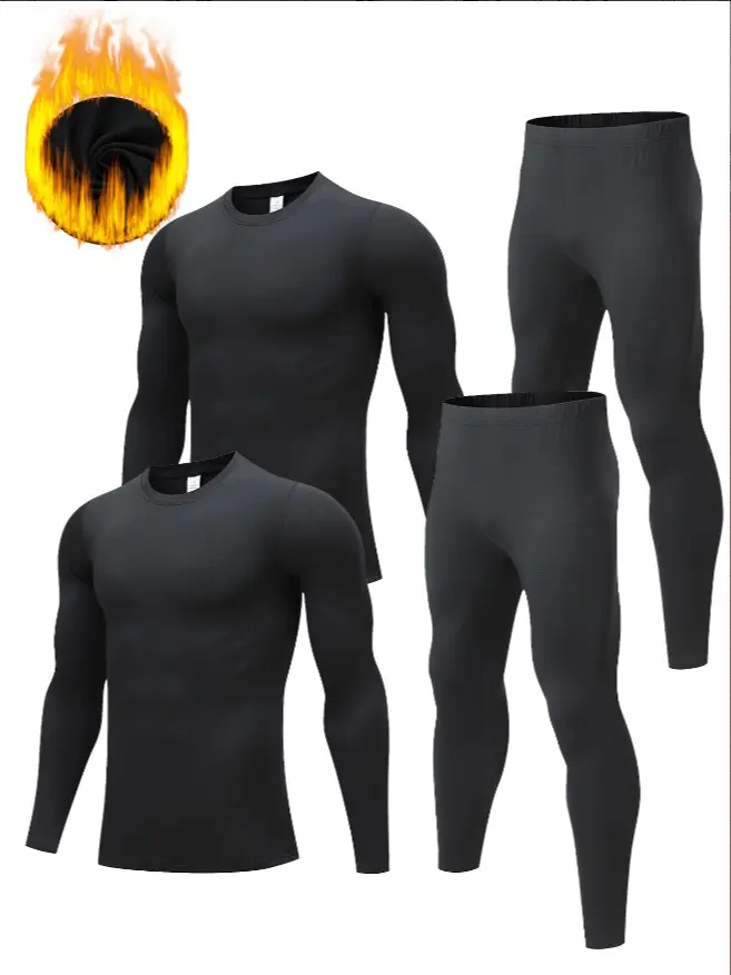 Outdoor Enthusiasts Must-Have! Men's Wool Thermal Shirt | Long Sleeve Base Layer, Moisture-Wicking – Winter Essential for Skiing, Hiking & Hunting!