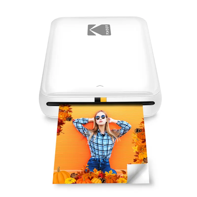 Kodak Step Mobile Instant Color Photo Printer - Portable Wireless Printer (White, 2”x3”), Lightweight, High-Quality Detailed Prints, Inkless ZINK Printing, Compatible with iOS/Android, Bluetooth, Tablets, Includes Glossy Photo Paper
