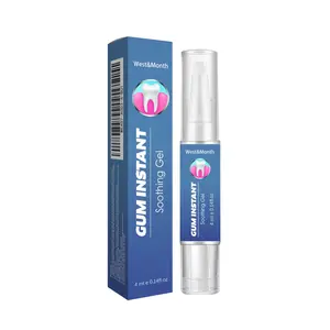 WestMonth Gum Instant Soothing Gel, Relieve Gums Swelling And Pain Clean Teeth Plaque Cleanser Stains And Whiten Teeth Gel Oral Bright Cleansing whitening teeth strips