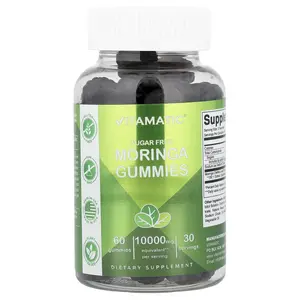 Vitamatic Moringa Gummies, Sugar Free, 60 Gummies (5,000 mg per Gummy)