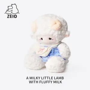【ZEIO】Puff Puff Lamb doll Cute plush toy Rag Doll girl's birthday gift companion doll
