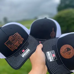 Men’s leather patch Hats