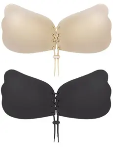 Forever-Foxy Lace-up Adhesive Bra Sticky Bra