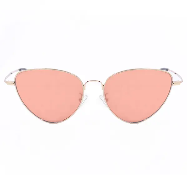 Felina - Rose Gold - Cat Eye Sunglasses - FDA Shatter-Resistant Lenses - UV400 - For Women & Men, Stylish Glasses, Sunglasses For Women, Metal, Lightweight, Unisex, Alternative Style Women's Sunglasses