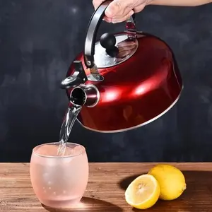 3L Stainless Steel Whistling Water Kettle, Tea Kettle, Hemisphere Flat Bottom, Induction Cooker Compatible, Household Gift Kettle, Whistle Kettle