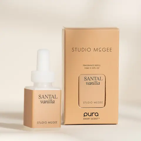 Santal Vanilla Pura Refill - Luxurious Sandalwood and Vanilla Scent for Pura Diffusers - Long-Lasting Fragrance - 0.33 Fl Oz Scented Perfume