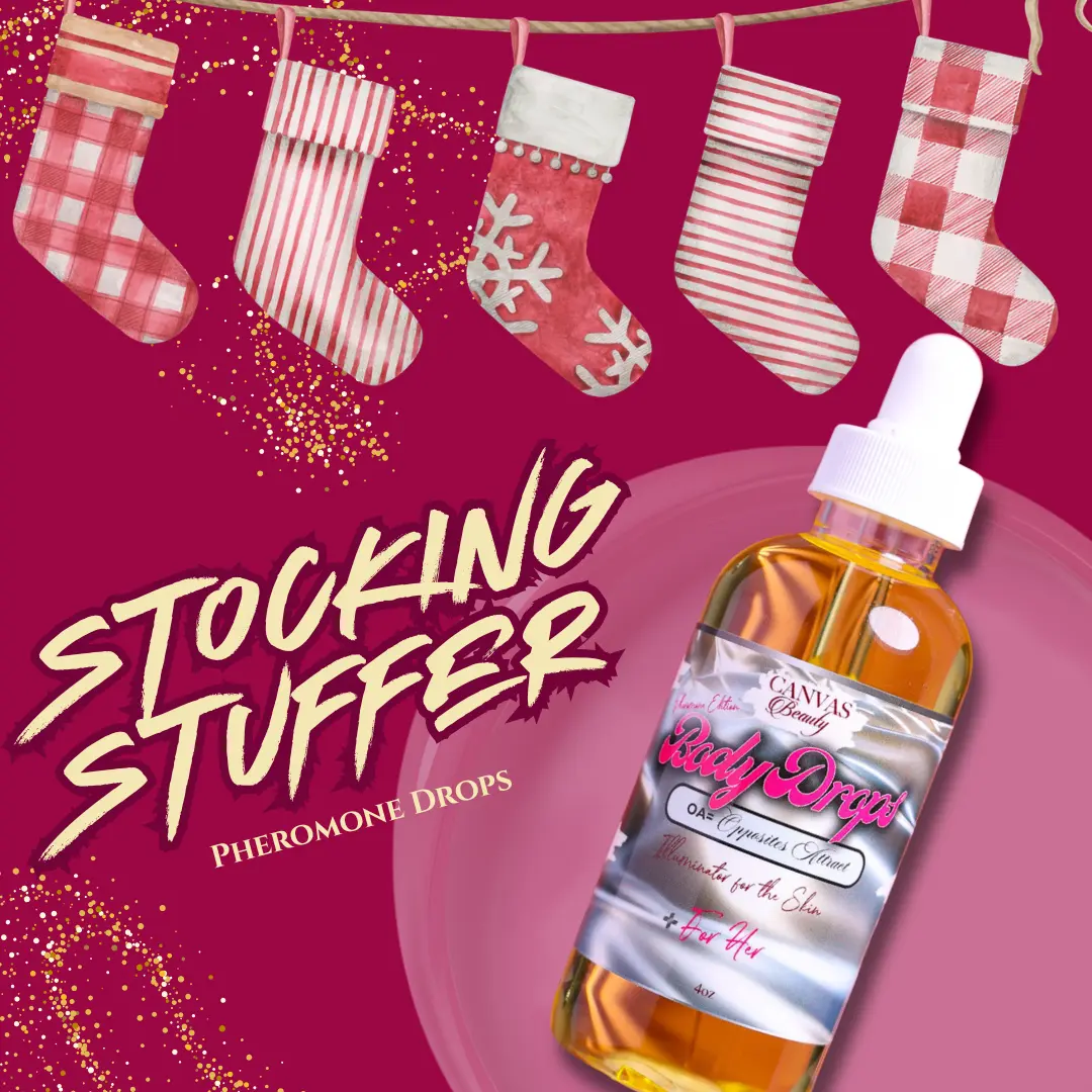 STOCKING STUFFER CANVAS BEAUTY: Pheromone BODY DROPS Scented Oil