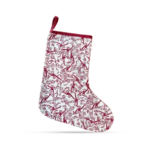 Kay Bojesen Christmas Stocking, Red/White, H: 17.7"