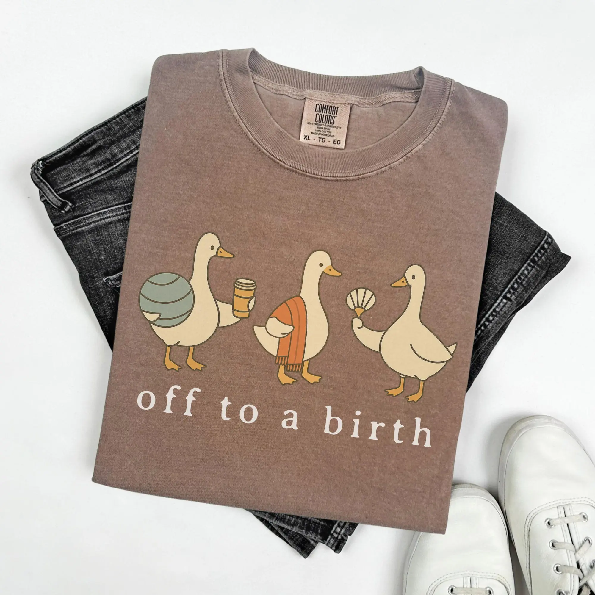 Funny Doula Goose Shirt, Postpartum Doula T-Shirt, Birth Doula Tee, Doula Gift, Gift for Doula, Labor & Delivery, Birth Coach Tshirt