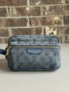 Pre-owned Louis Vuitton Denim Belt Bags Outdoor BumBag Monogram Denim	38923
