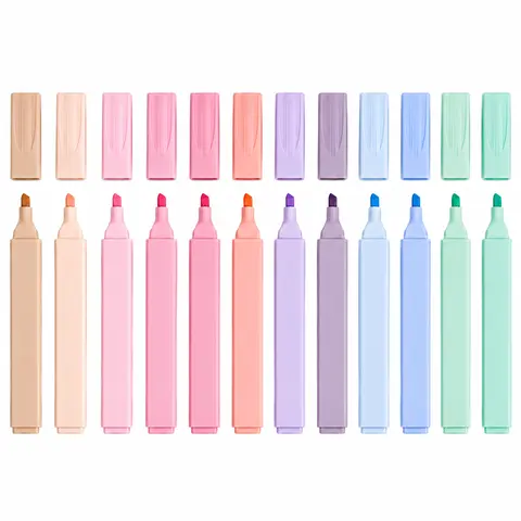 12 Pcs Pastel No Bleed Gel Bible Highlighters - Dual Tip Aesthetic Markers, Multi Colored Pens for Bible Study, Bullet Journaling, Back-to-School Stationery Gift Set