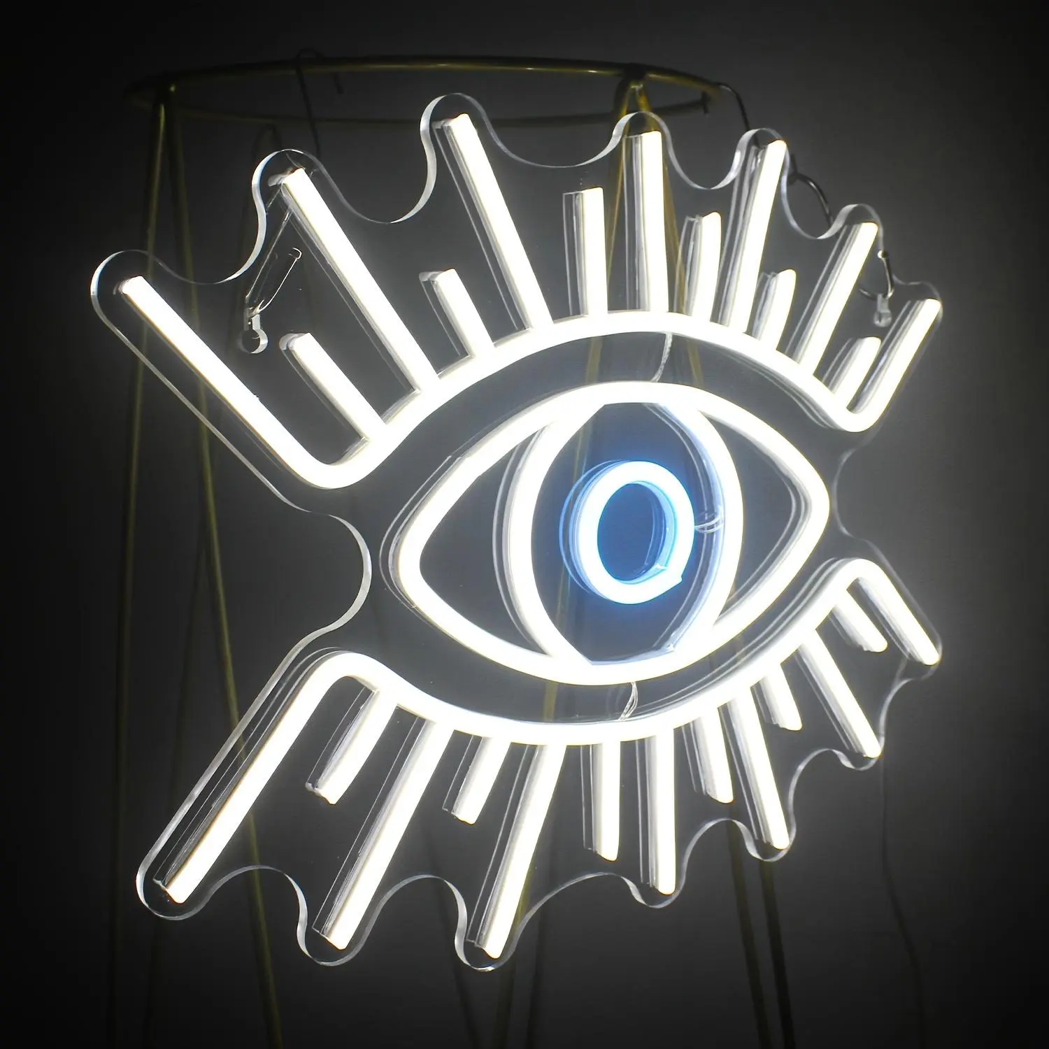 Eye Design Neon Sign, USB Powered LED Glow Led Lit Wall Mounted Home Lighting Decorative Lamp, Suitable for Eyelash Salon, Makeup Room, Micro Plastic Surgery Institution, Led Decoration Lamp, Led Neon Lights