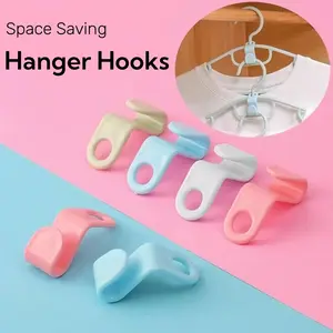 Hanger Connector Hooks for Clothes Storage，Space Saving Organizer，Space Saver Hangers，Hangers Accessory Heavy Duty Space Saving for Closet