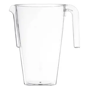 52 oz. Clear Square Plastic Disposable Pitchers
