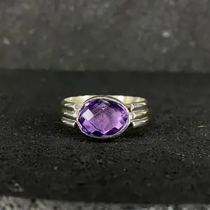 Silver Amethyst Ring