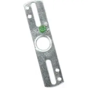 212 MAIN Specialty Hardware Crossbar, 4In Flat, 3/8 IP Zinc Metal, Mount Fixture, Flat Shape, Sailing Light Mount