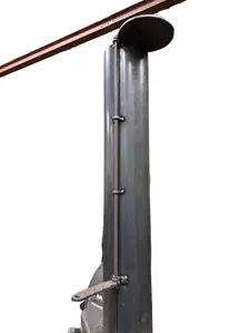 Smokestack Chimney Damper Kit. Universal. Weld On. Comes With A Cover, Handle, And Four Guides.