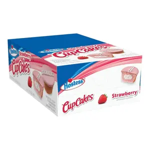 Hostess CupCakes Frosted Strawberry with Creamy Filling – 6 Packs 19.02 oz Total Snack Dessert