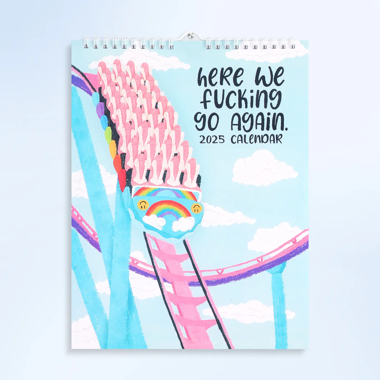 2025 Wall Calendar: Here We Go Again skylight calendar decomposition notebooks stationary deli a5 spiral notebook