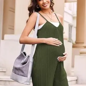 Jumpsuits for Women Loose Sleeveless Adjustable Spaghetti Strap Romper Stretchy