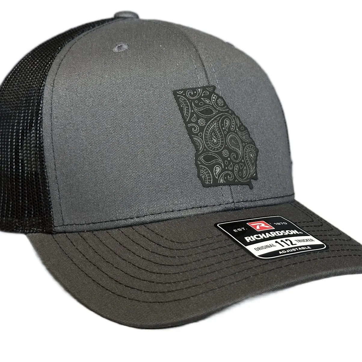 Paisley State on Charcoal/Black Richardson 112 Paisley State on Charcoal/Black Richardson 112