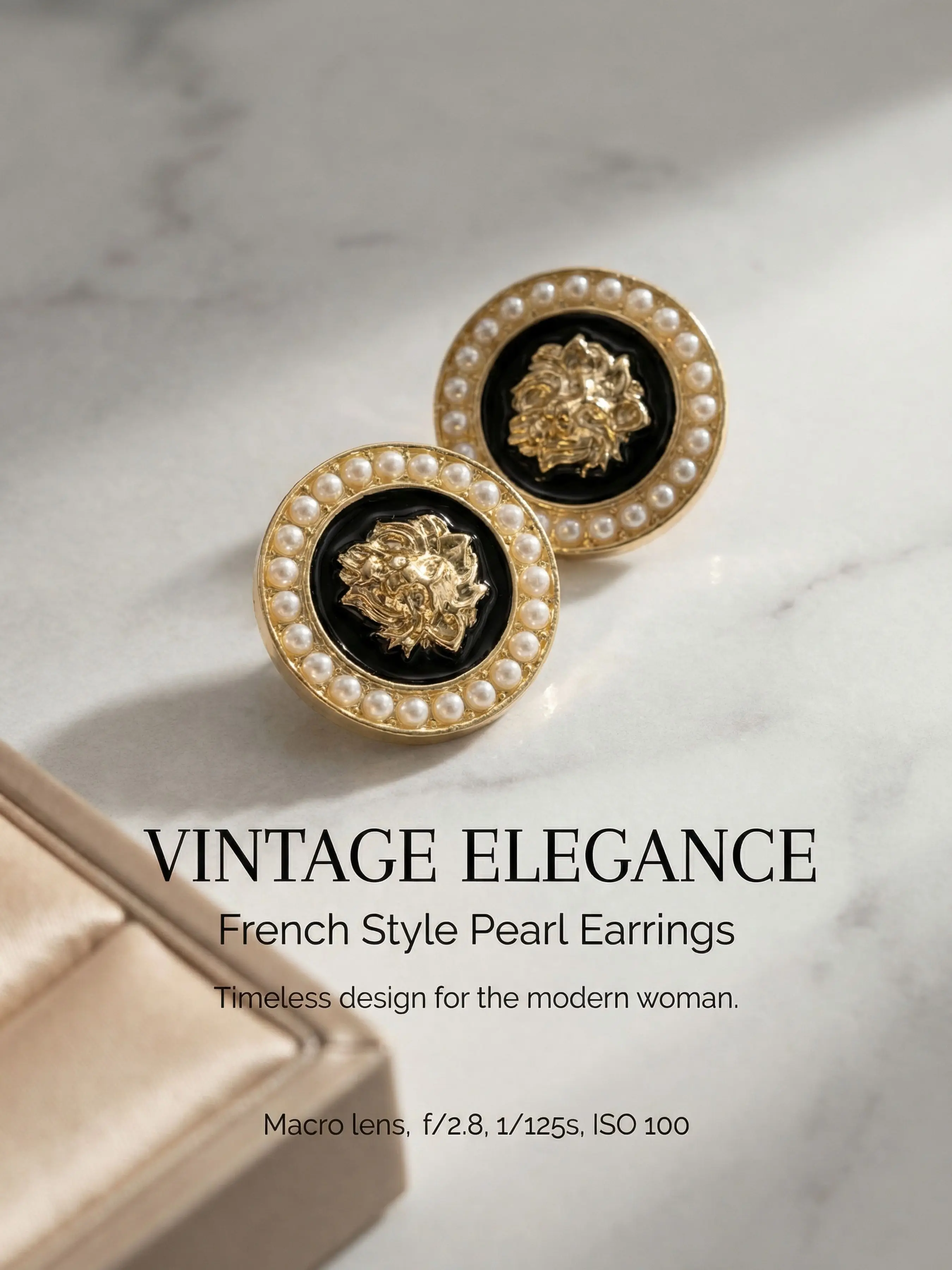 1 Pair Vintage-Inspired French Style Lion Head Stud Embellished Earrings - Graphic Pattern Dripping with Sophistication Elegant Women's Earring Accessories - Perfect for Everyday Wear and Party Occasions Anniversary | Mother's Day Gift for Her