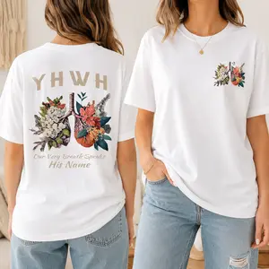 [God is Good] Christian Jesus Shirts for Men Faith God YHWH Shirt Bible Verse Religious Tshirts Oversized Graphic Vintage T-Shirts