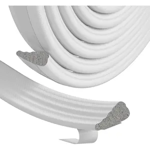 Weather Stripping Door Seal Strip for Door Frame,Window Insulation for Winter,Doors Soundproofing Gap Filler,Window Sealer Exterior Doors Weather Stripping, Windows Draft Stopper (White,118'')