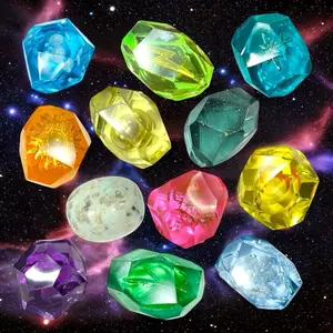 Evolution Stones Full Set of 12 - Handcrafted Resin Crystals for TCG & Decor - Fire Moon Leaf & More - Game Counters - Made in USA