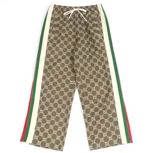 Pre-owned GUCCI Others Small Leather Goods Interlocking G Web Line Pants