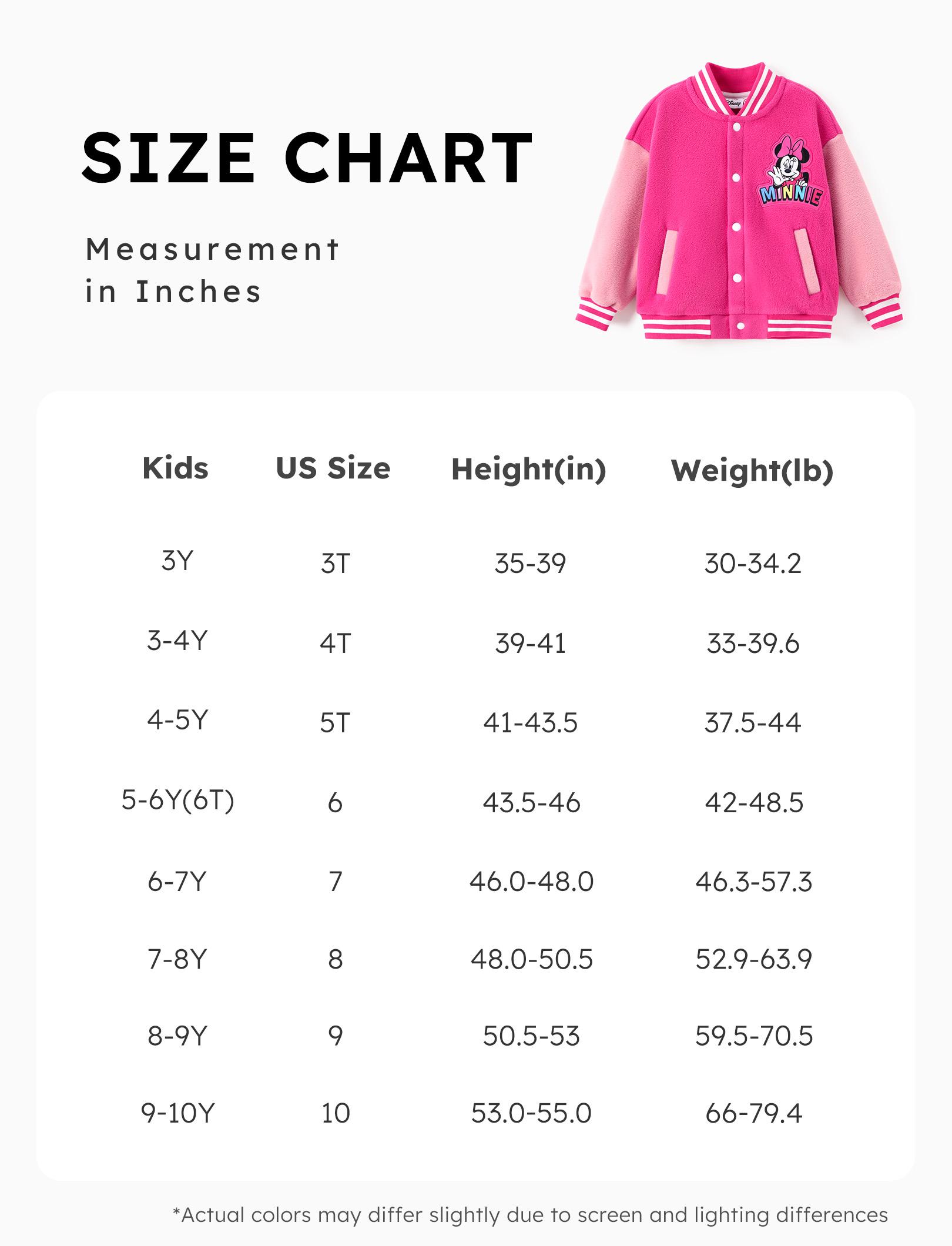 Disney Minnie Mouse Kids' Baseball Jacket - Cute Color - Block Design, Soft Fleece | Exclusive on TikTok Shop Perfect For Young Fans Ideal For Everyday Wear，SprIngGIowUp ,RefreshedLook