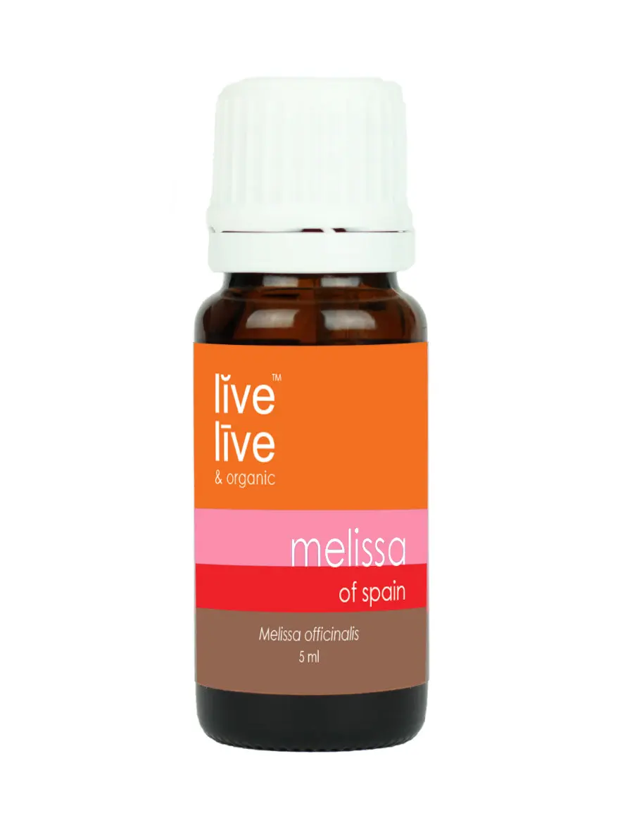 melissa of spain, essential oil, 5ml, live organic