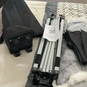 SEGAWE 8x8 Ft Pop Up Canopy, Outdoor Canopy Tent with Wheeled Bag, 4 Sand Bags, 8 Stakes, 4 Ropes for Camping, Beach, Backyard