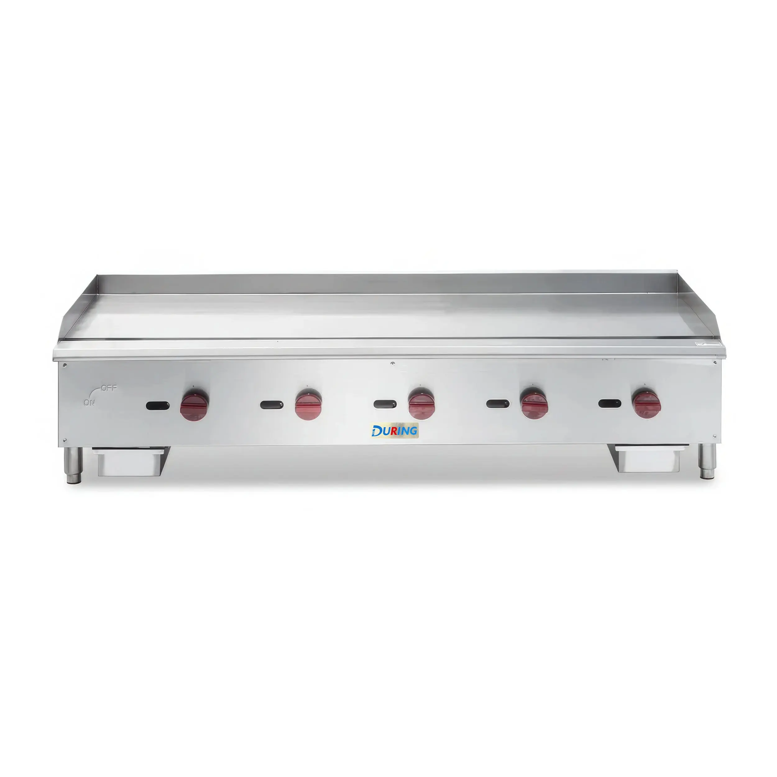 DURING D-HSD-PG-60 60" Commercial Countertop Gas Griddle - 5 Burner, 150,000 BTU