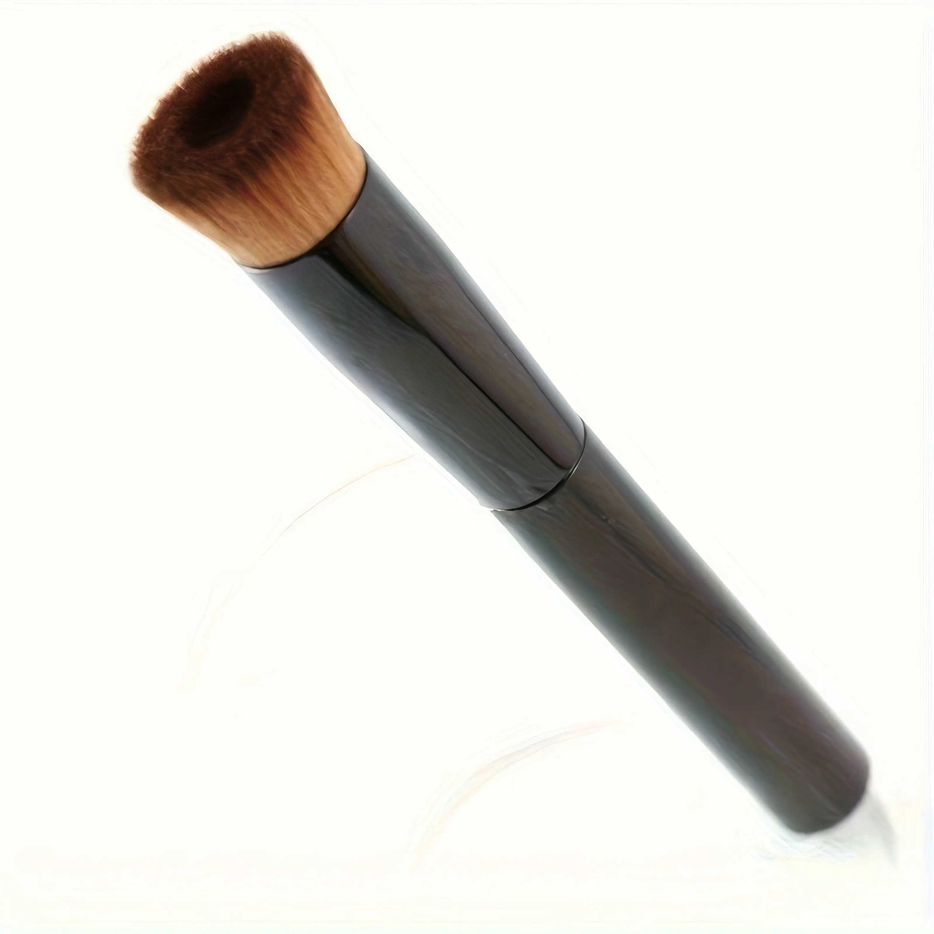 Black Concave Foundation Brush - Single Item, Seamless Finish, Airbrushed Effect